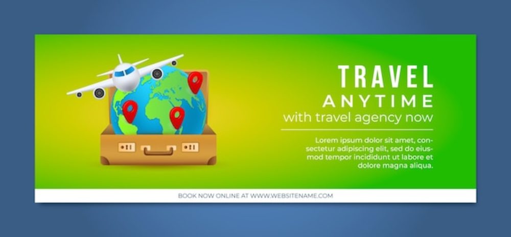 旅行社業(yè)務(wù)社交媒體封面模板指南 票務(wù)代理